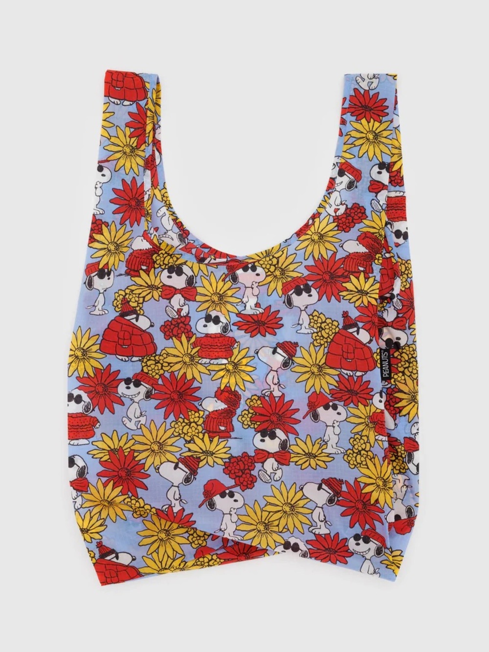 BAGGU x Peanuts Floral Snoopy standard reusable.